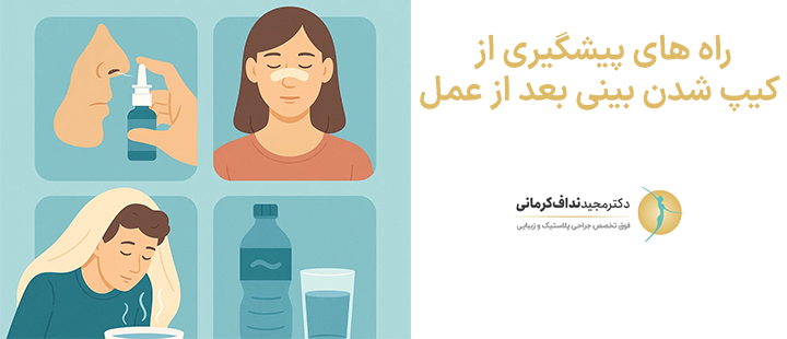 راه های پیشگیری از کیپ شدن بینی بعد از عمل